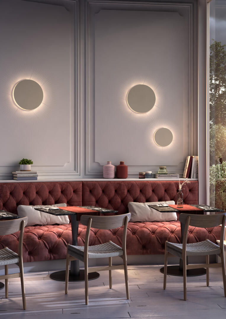 Bover Helios Wandleuchte Esszimmer Restaurant