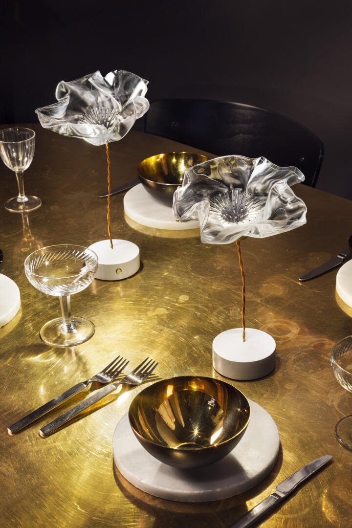 Slamp LaFleur Tischleuchte Esstisch Slamp La Fleur Battery Akku Tischleuchte Dekoration Esstisch