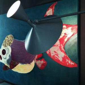 Nemo Lampe de Marseille Wandleuchte im Wohnzimmer