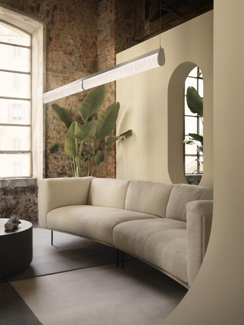 Slamp Modula Double Suspension Pendelleuchte im Wohnzimmer