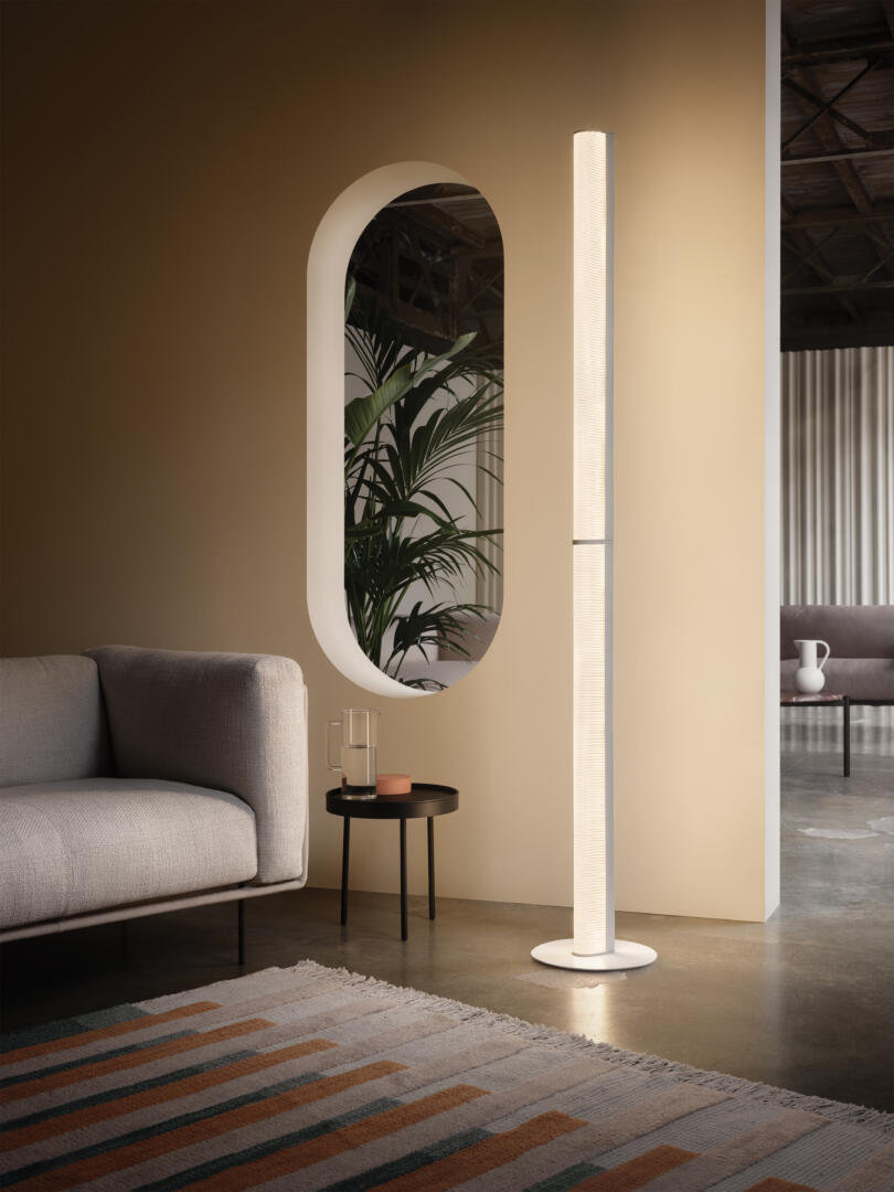 Slamp Modula Linear dimmbare Stehleuchte Wohnzimmer