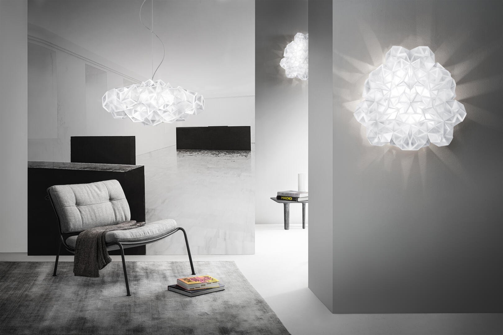 Slamp Drusa Collection Belrlin Set Slamp Drusa Wandleuchte Wohnbereich