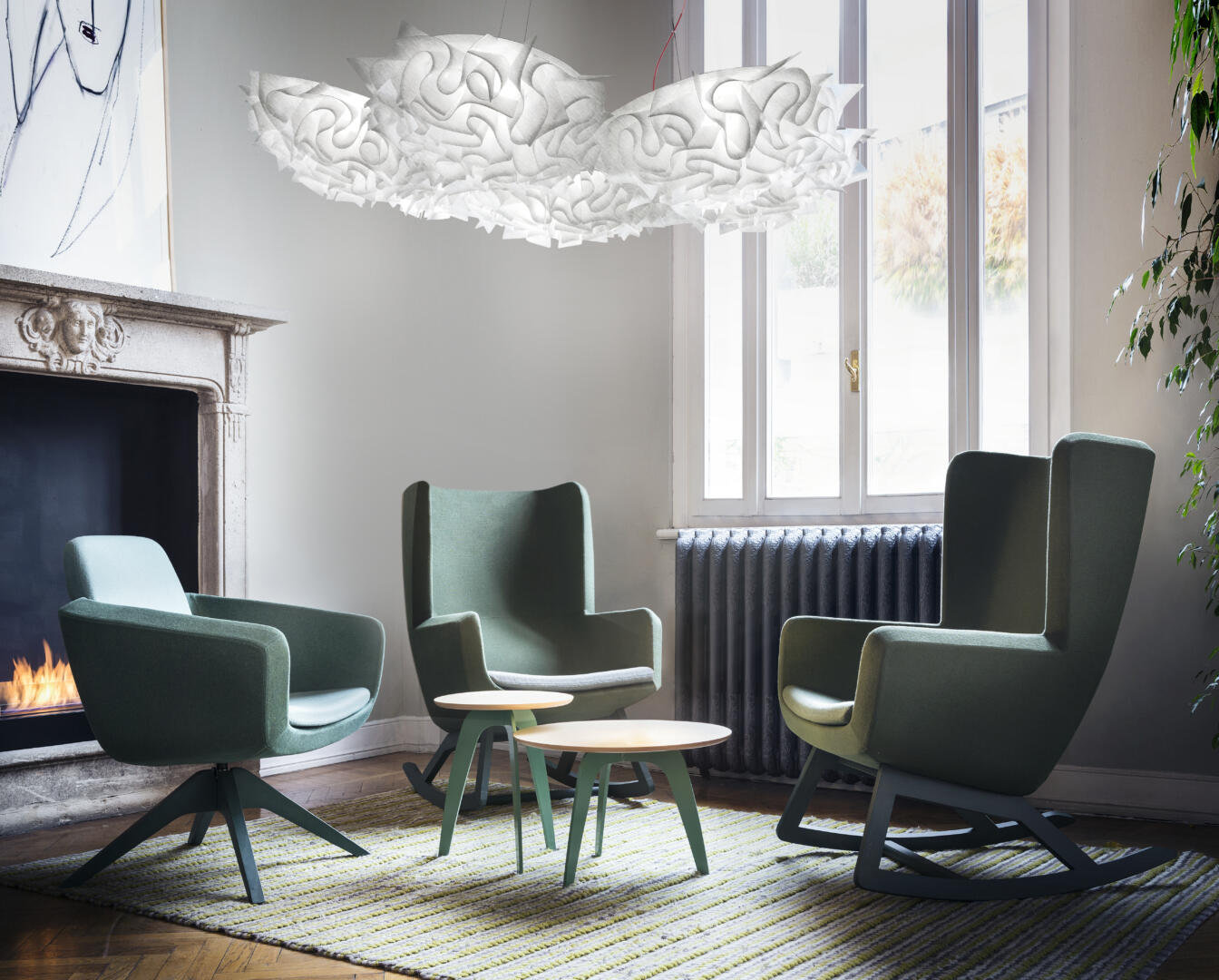 Slamp Veli 7 Couture Wohnzimmer Slamp Veli 7 Suspension Pendelleuchte Wohnzimmer